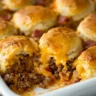Bacon Cheeseburger Biscuit Casserole