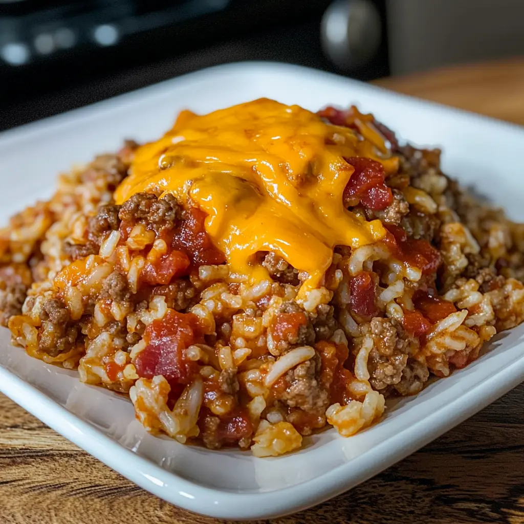 Bacon Cheeseburger Rice