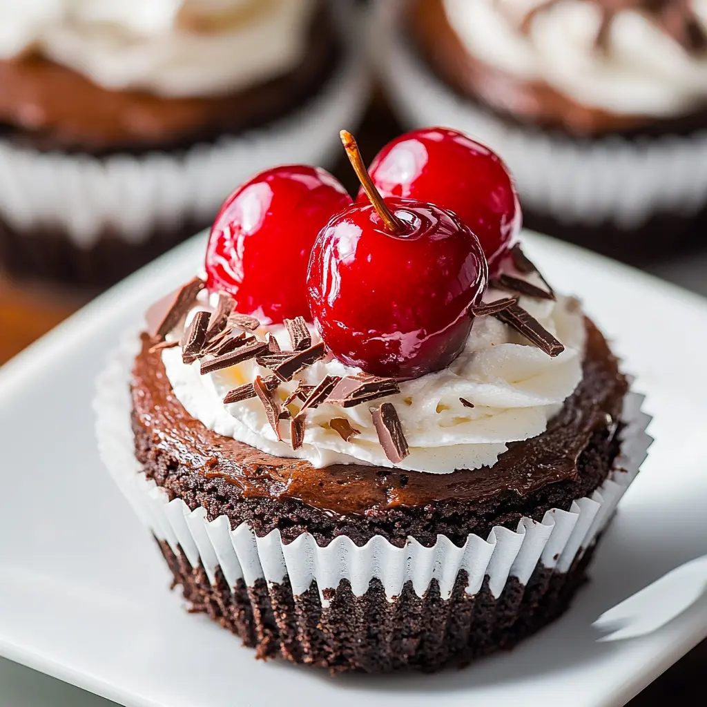 Black Forest Mini Cheesecakes