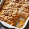 Brown Butter Sugar Cookie Peach Cobbler