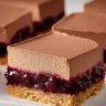Chocolate-cherry cheesecake bars