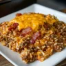 Easy Bacon Cheeseburger Rice