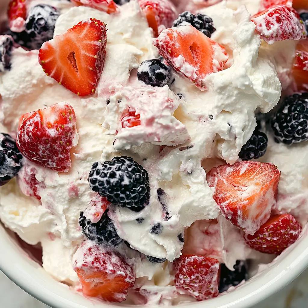Easy Berry Cheesecake Salad Recipe