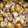 Easy Crockpot Garlic Parmesan Chicken and Potatoes