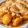 Easy Vegan Peach Cobbler