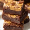 Fudgy and chewy Peanut Butter Brownies