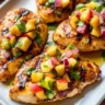 Grilled Hot Honey Chicken with Fresh Peach Salsa