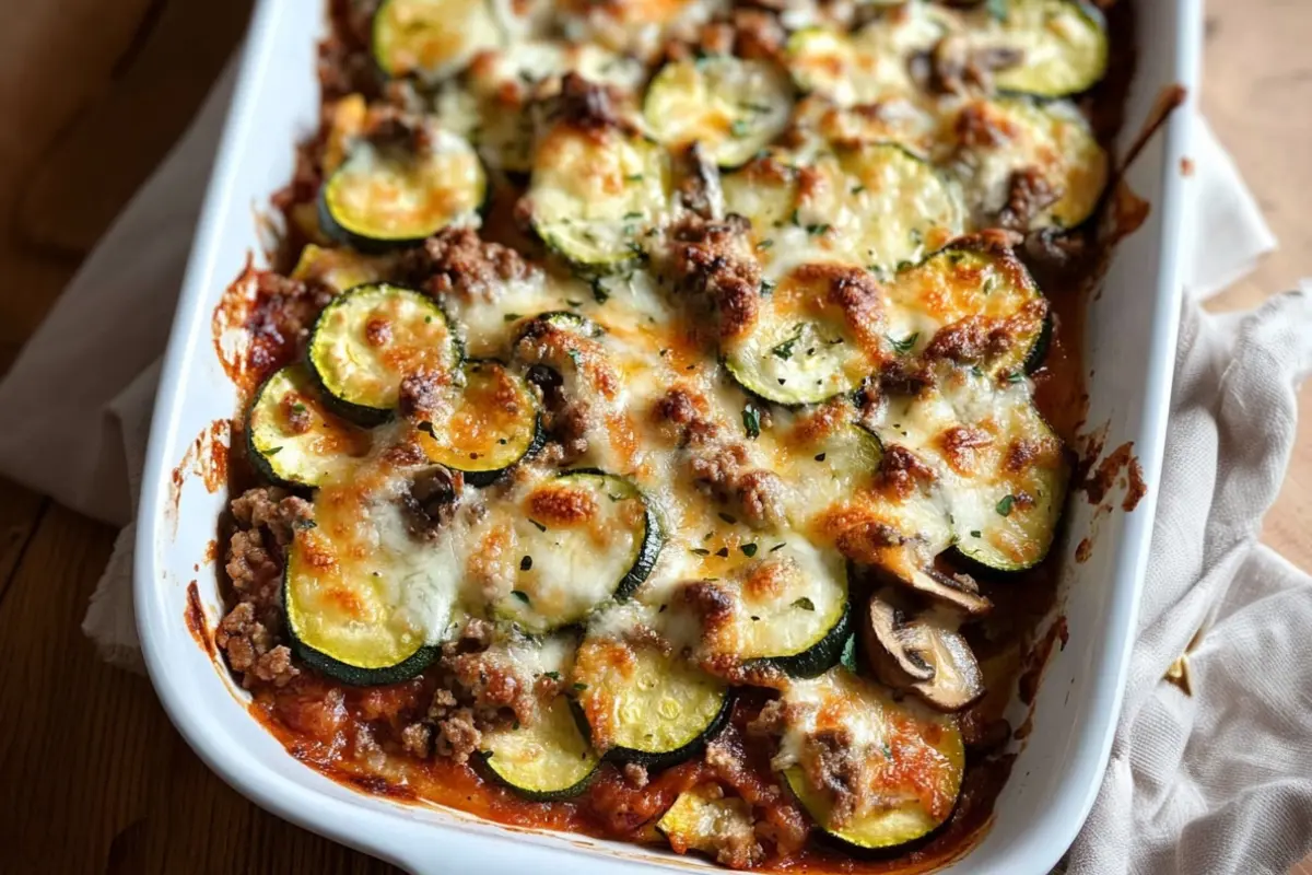 Ground Beef Zucchini Bake