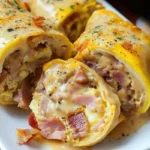 High-Protein Sausage Gravy Breakfast Roll-Ups