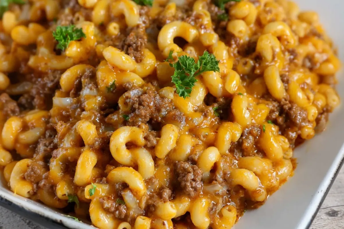 Homemade Cheeseburger Macaroni