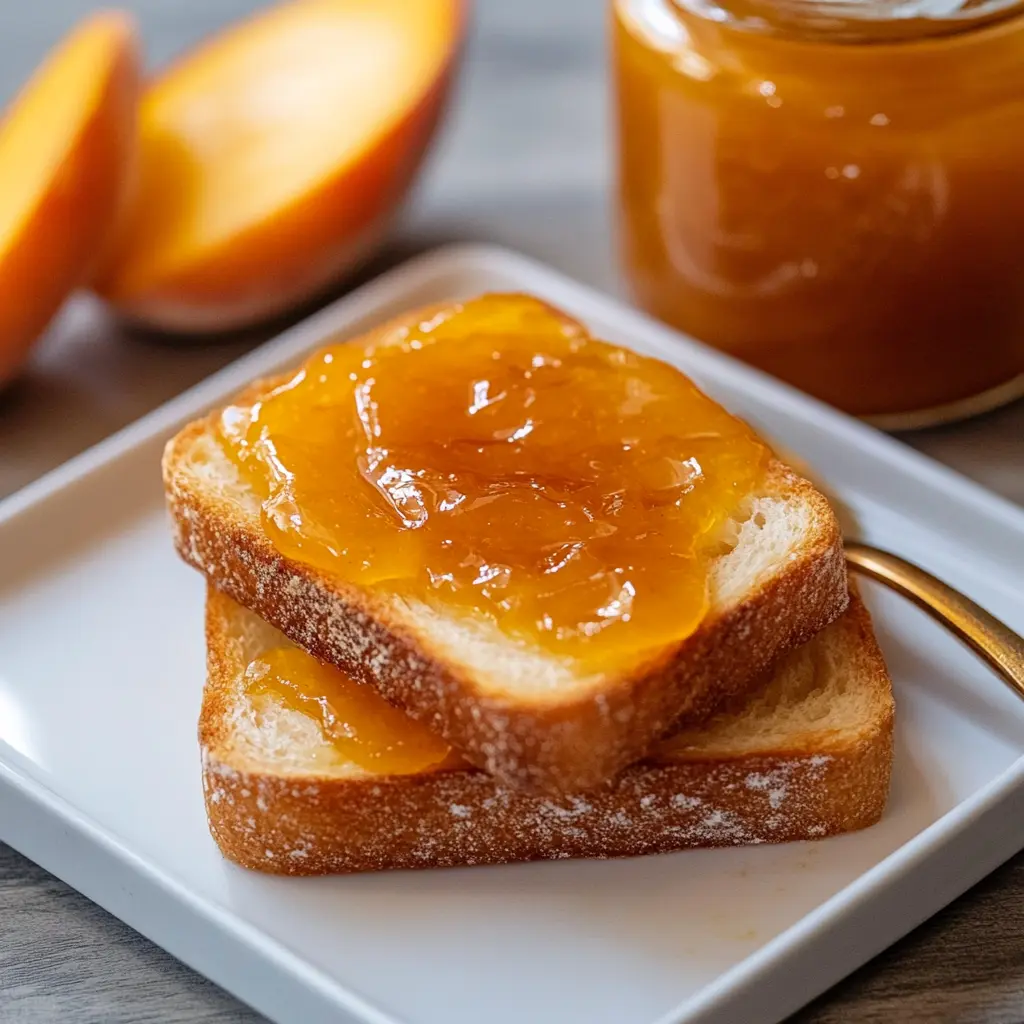 Homemade peach butter