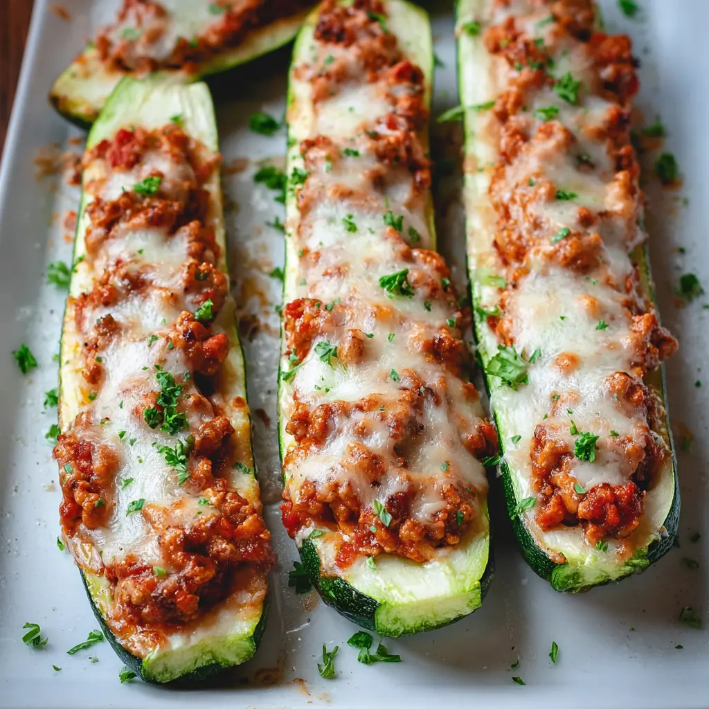 Italian Stuffed Zucchini Boats Recipe
