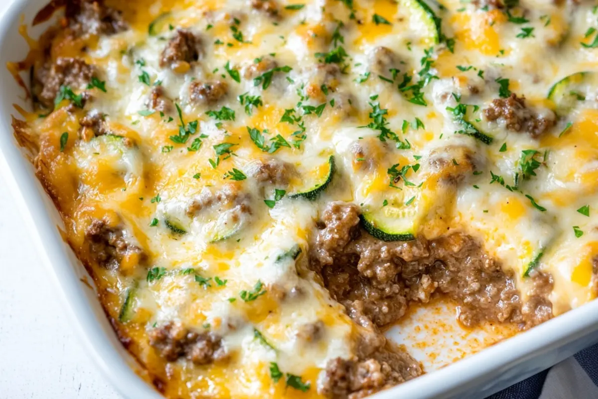 Keto Ground Beef Casserole