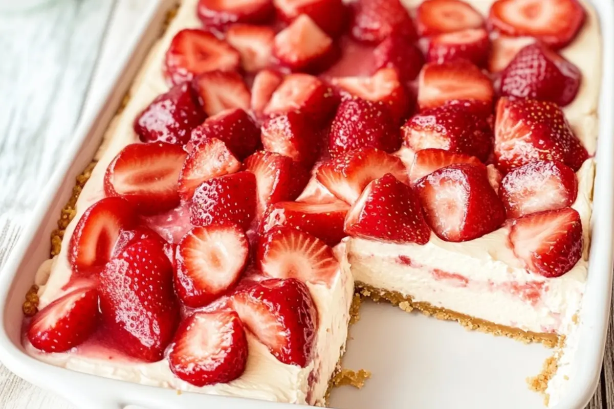 Keto No-Bake Strawberry Cheesecake