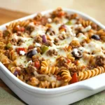 Mediterranean Beef Recipe and Pasta Bake