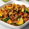 Mexican Zucchini and Ground Beef Skillet