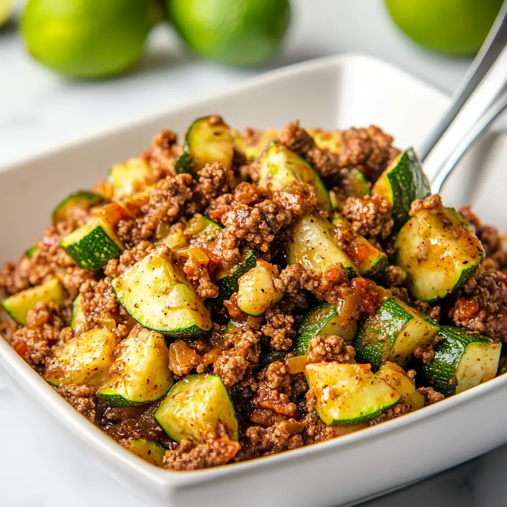Mexican Zucchini recipe and Ground Beef Skillet
