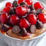 No Bake Black Forest Cheesecake Cups