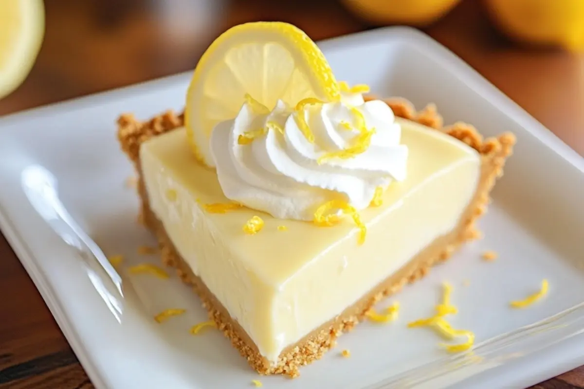 No-Bake Lemon Pie Recipe