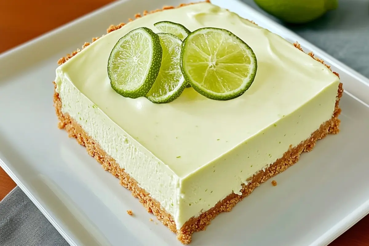 No Bake Lime Mousse Torte