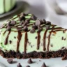 No Bake Mint Chocolate Cheesecake
