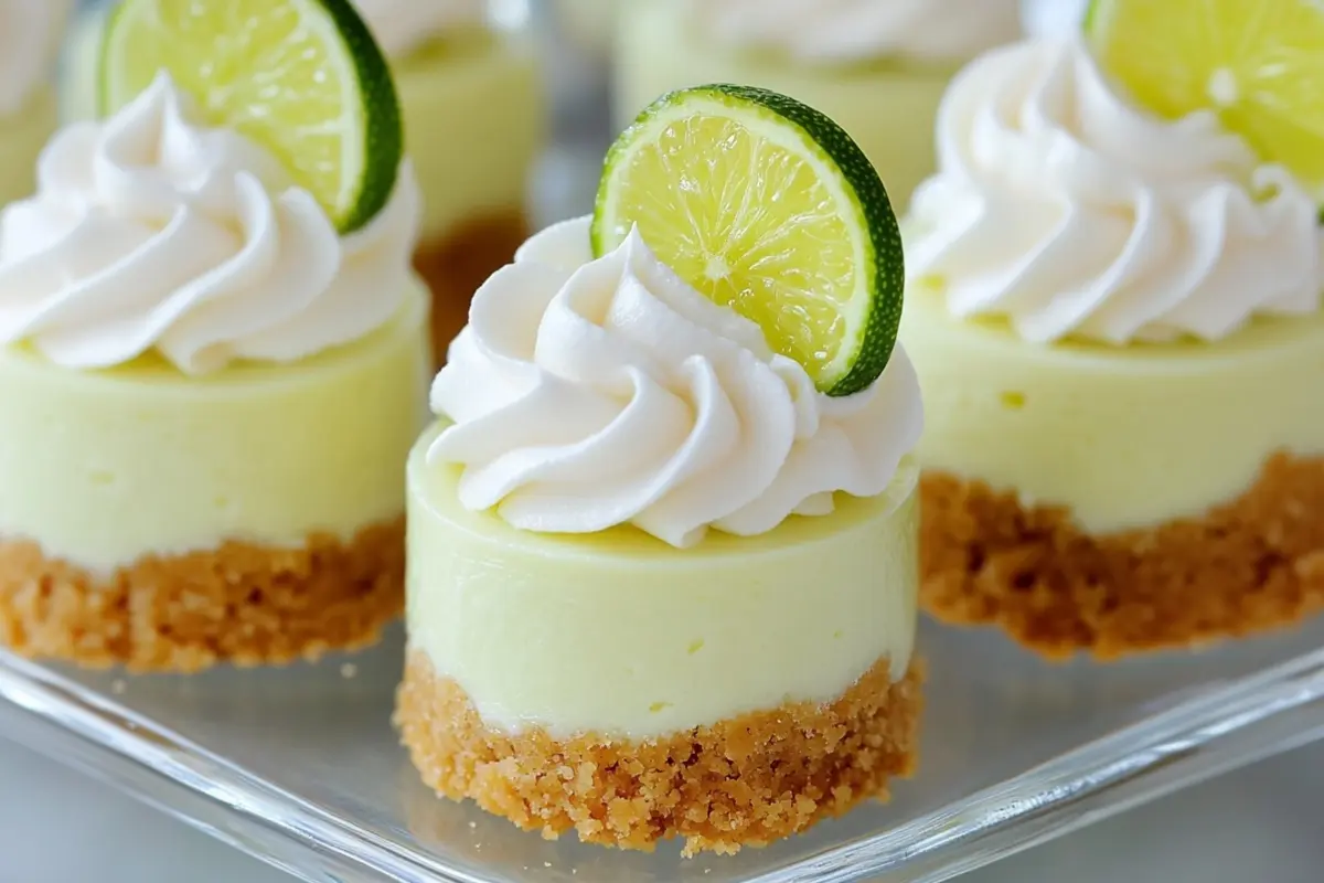 No‑Bake Mini Key Lime Pie Cheesecakes