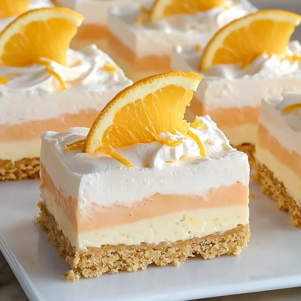 Orange Creamsicle Dream Bars Recipe
