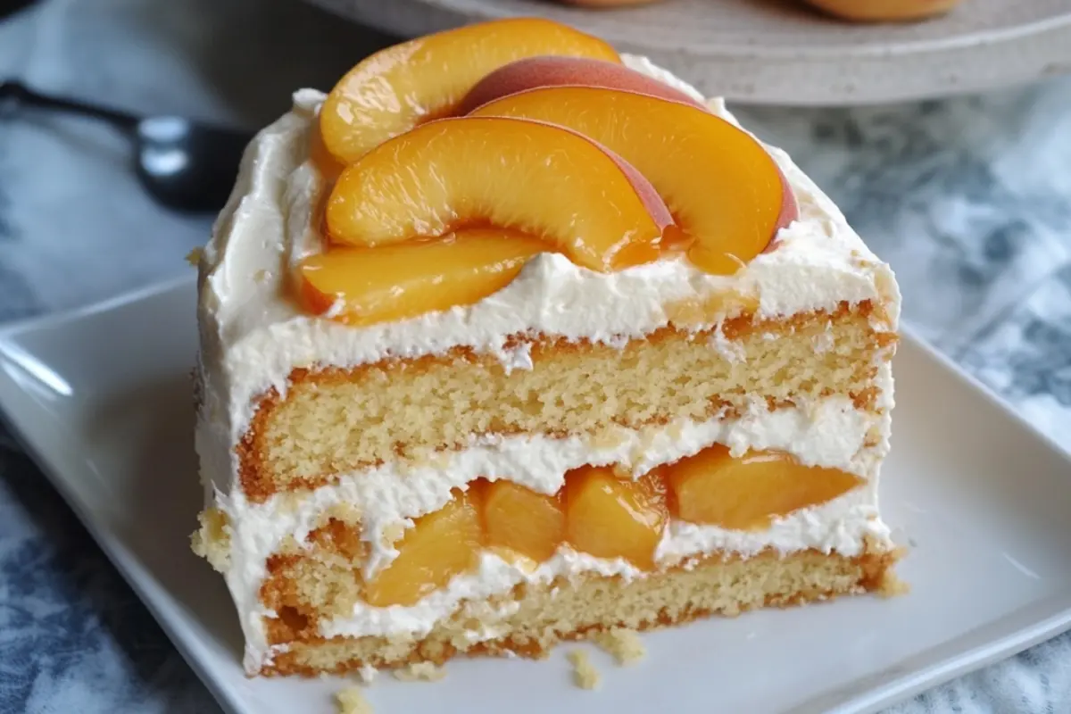 Peaches and Cream Cake Recipe