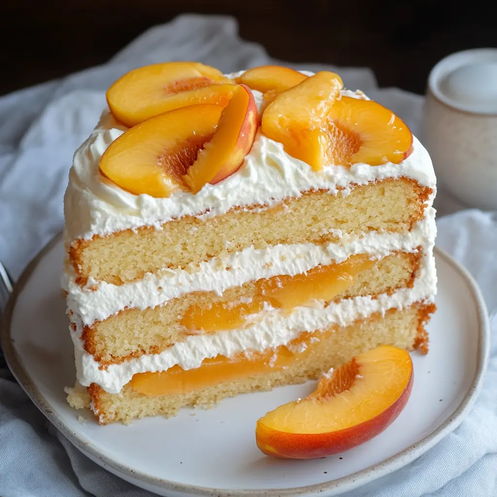 Peaches and Cream Cake