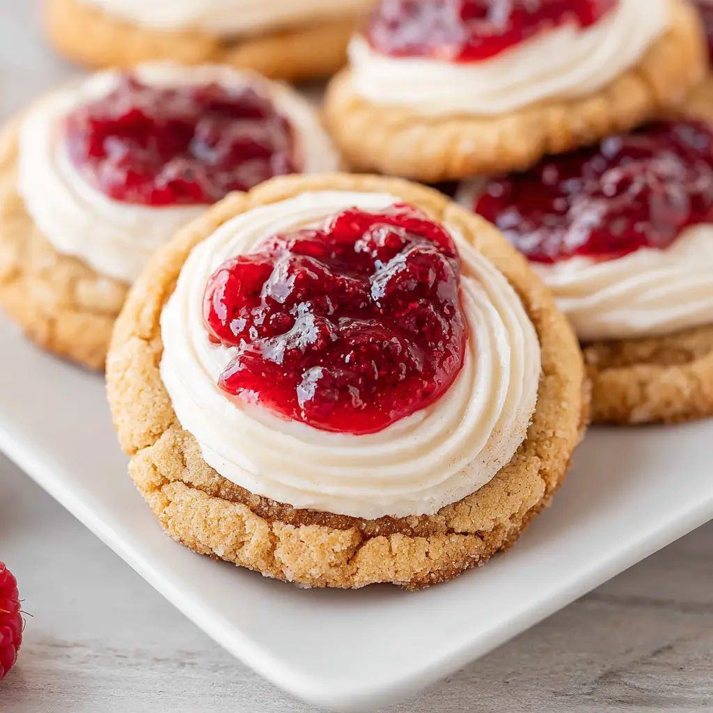 Raspberry Cheesecake Cookies Recipe