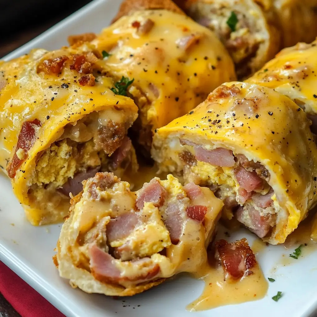 Sausage Gravy Breakfast Roll-Ups