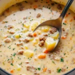 Cheesy Sausage Potato Soup