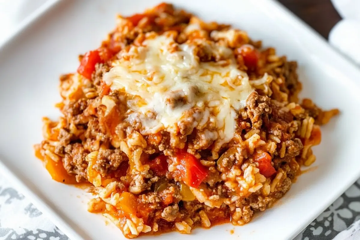Spanish Rice with Ground Beef