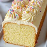 Vanilla Loaf Cake with Vanilla Buttercream