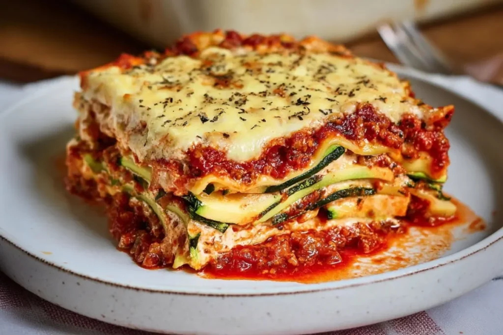 Vegan Zucchini and Spinach Lasagna