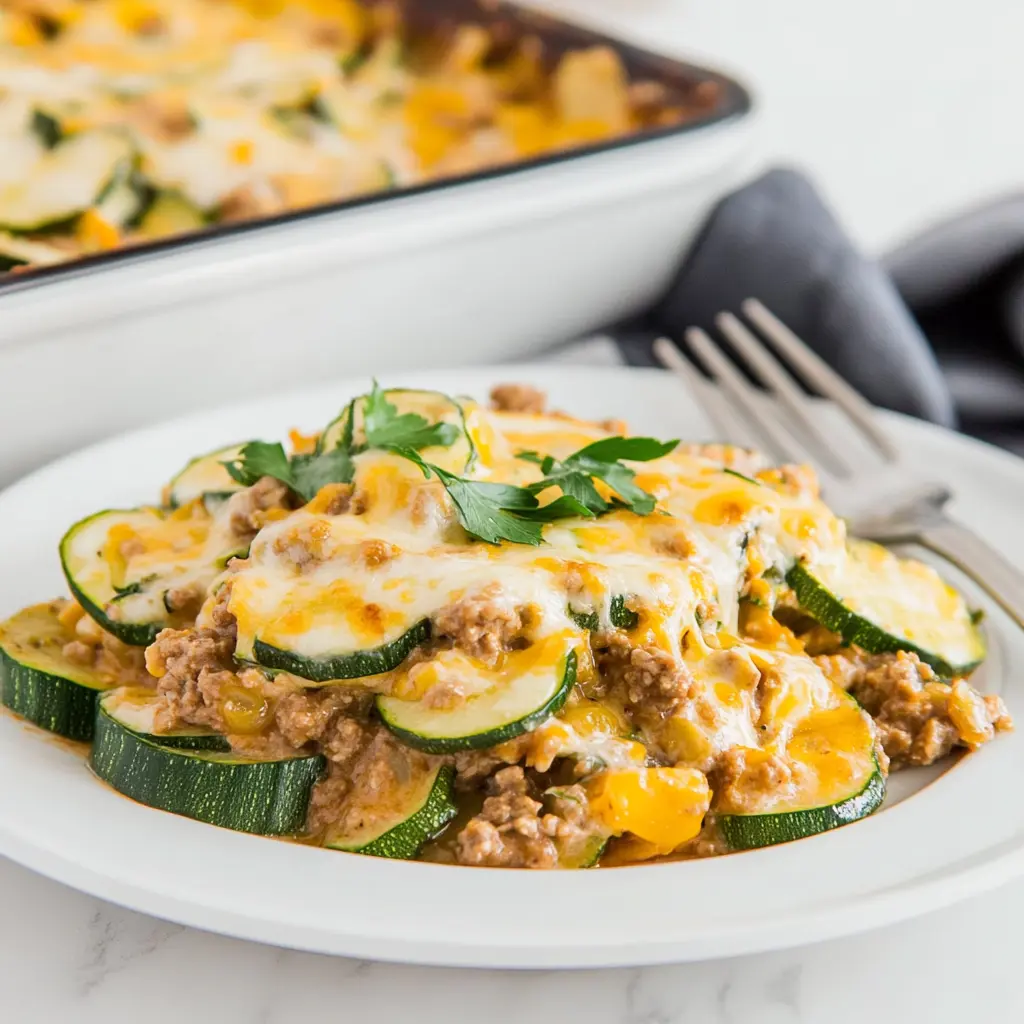 Zucchini Casserole recipe with Ground Beef