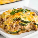 Zucchini Casserole with Ground Beef