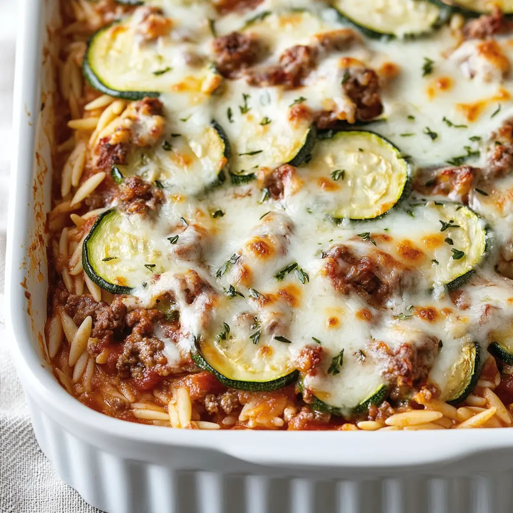 Zucchini and Ground Beef Casserole Recipe