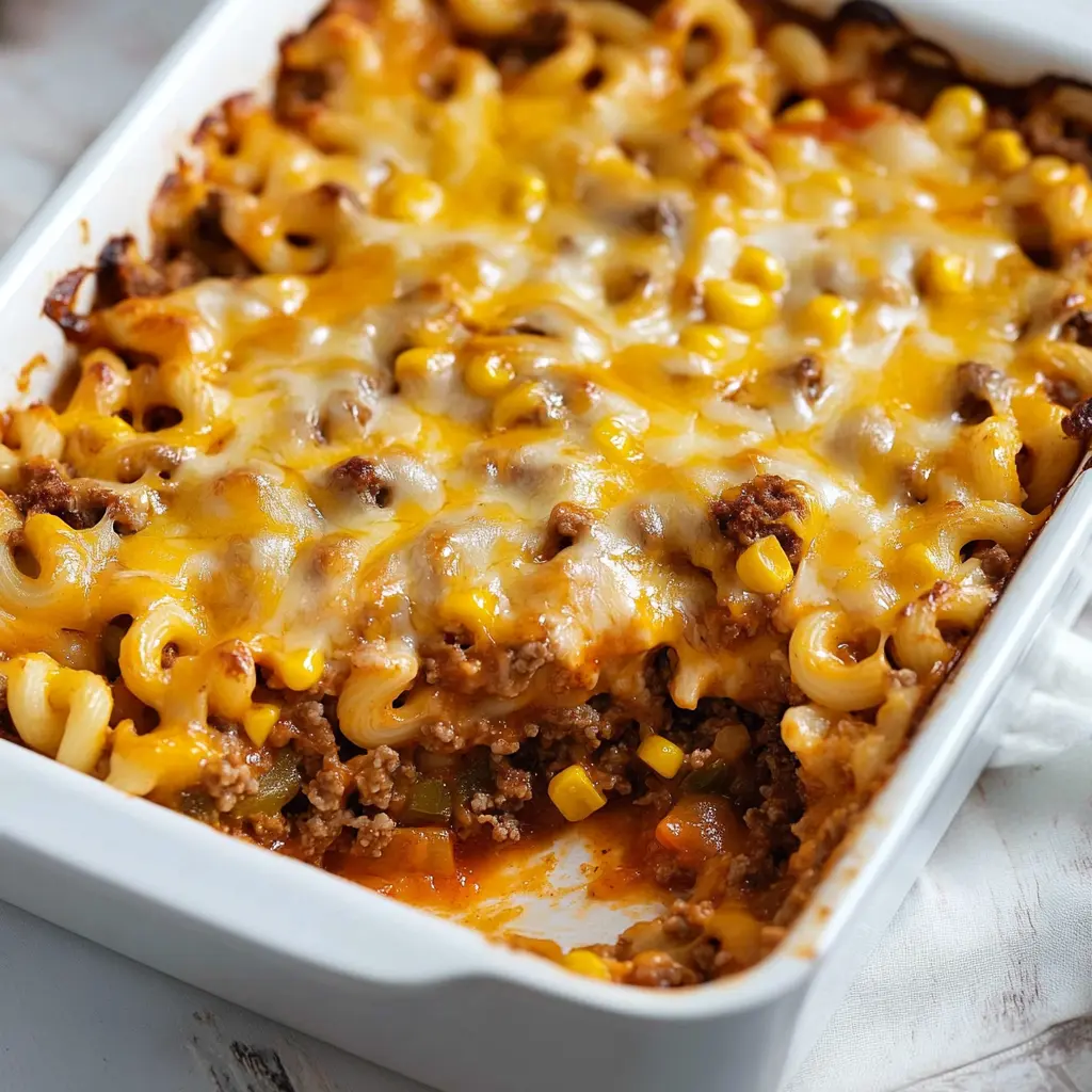 easy cheeseburger casserole recipe