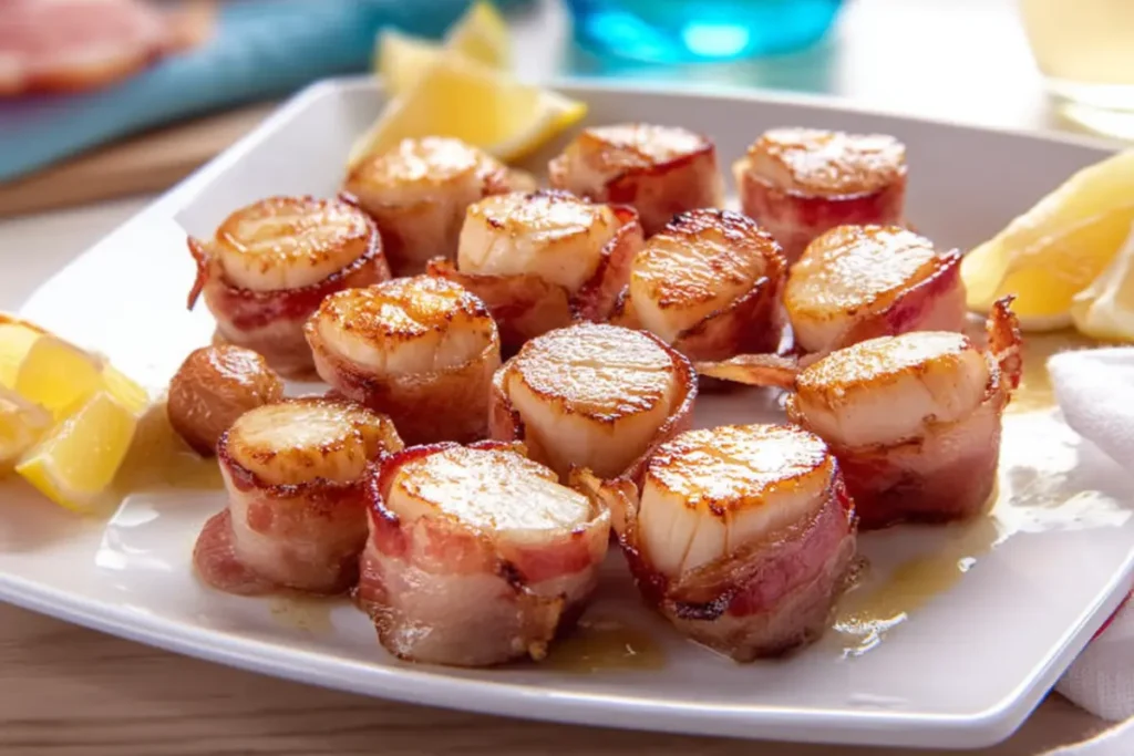Air Fryer Bacon Wrapped Scallops
