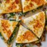 Baked Spinach Mushroom Quesadillas
