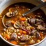 Beef and Barley Soup with Mushrooms