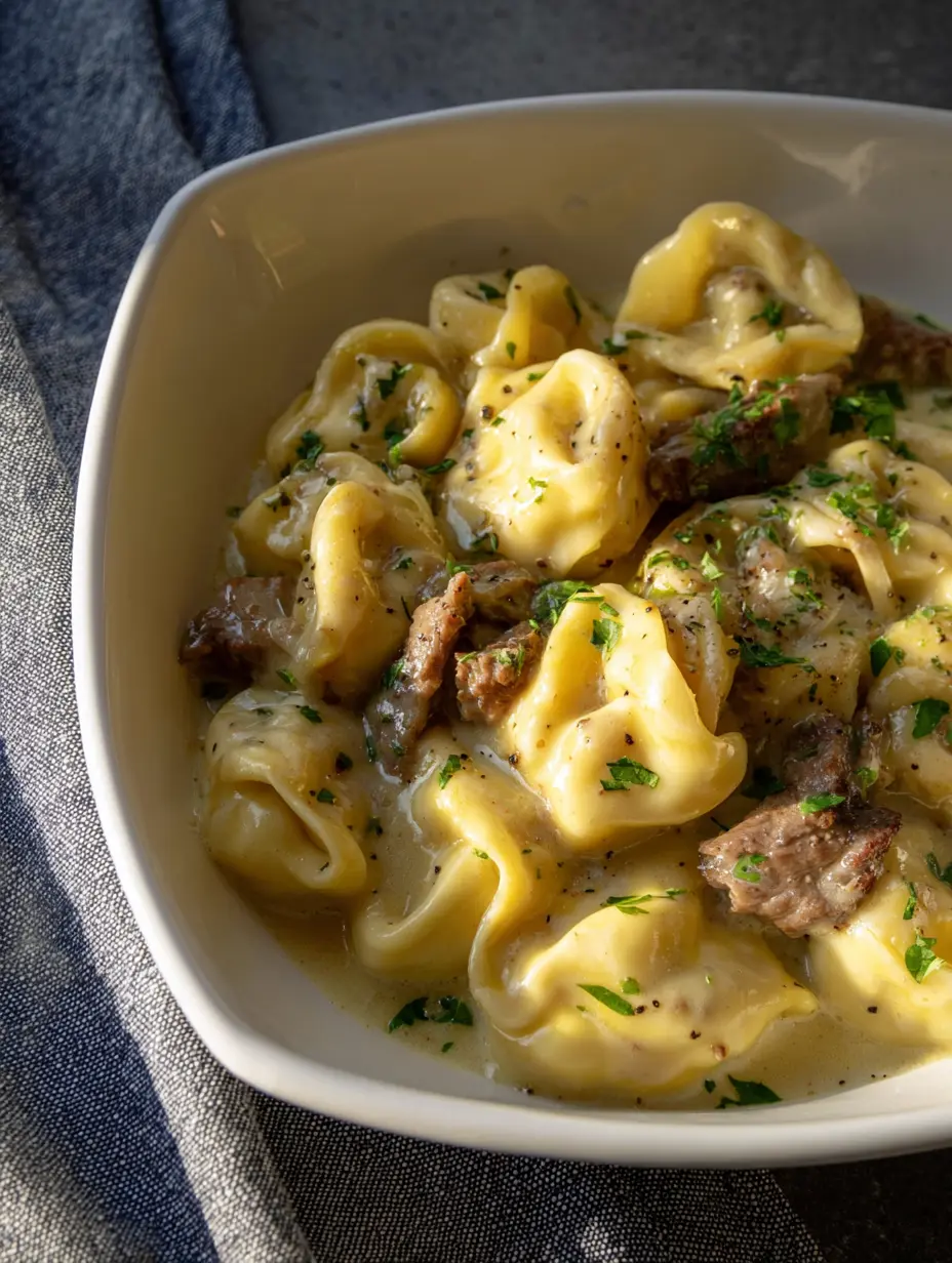 Cheesesteak Tortellini Recipe