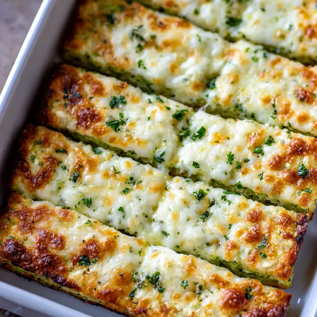 Cheesy Zucchini Breadsticks Recipe