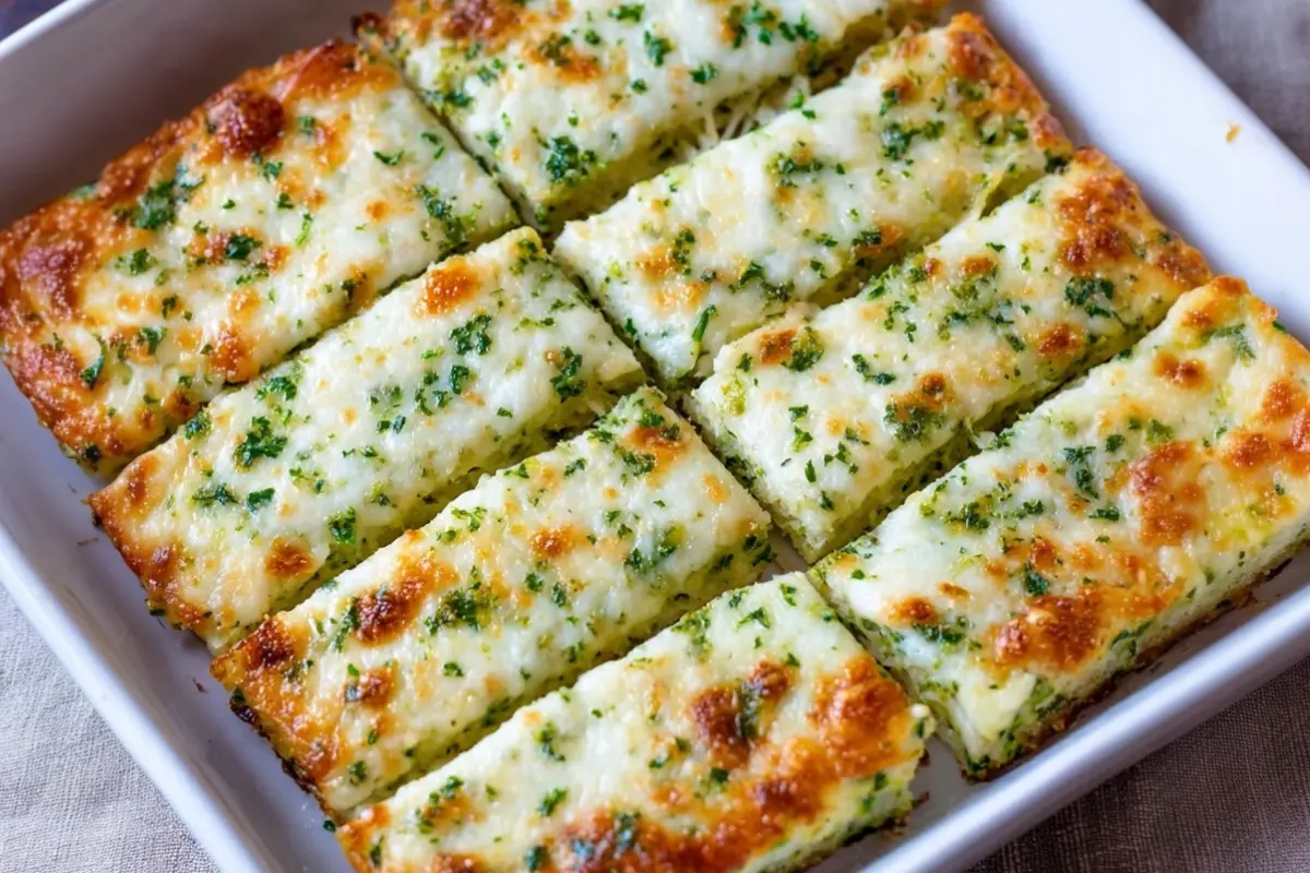 Cheesy Zucchini Breadsticks
