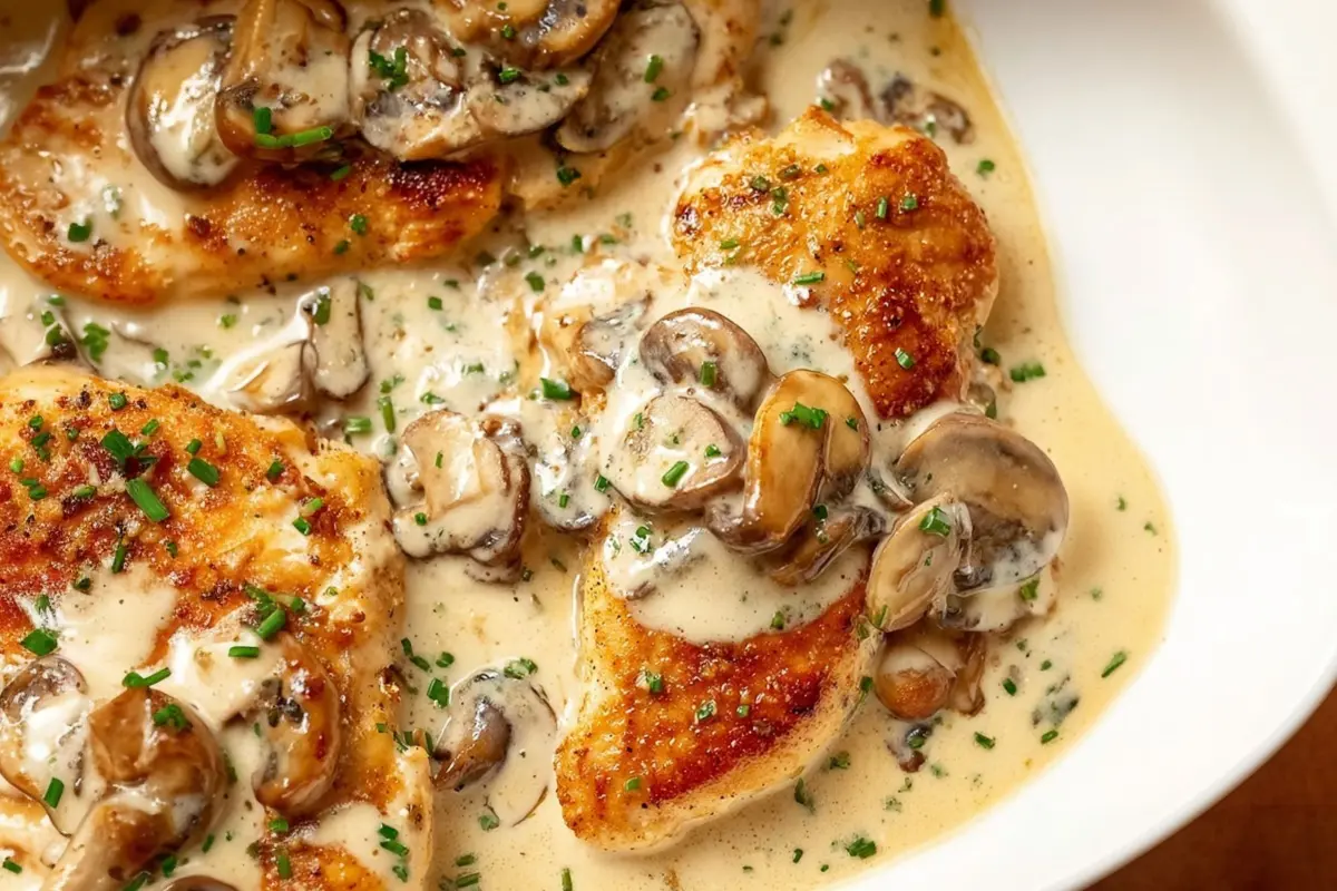 Chicken with Creamy Mushroom Sauce