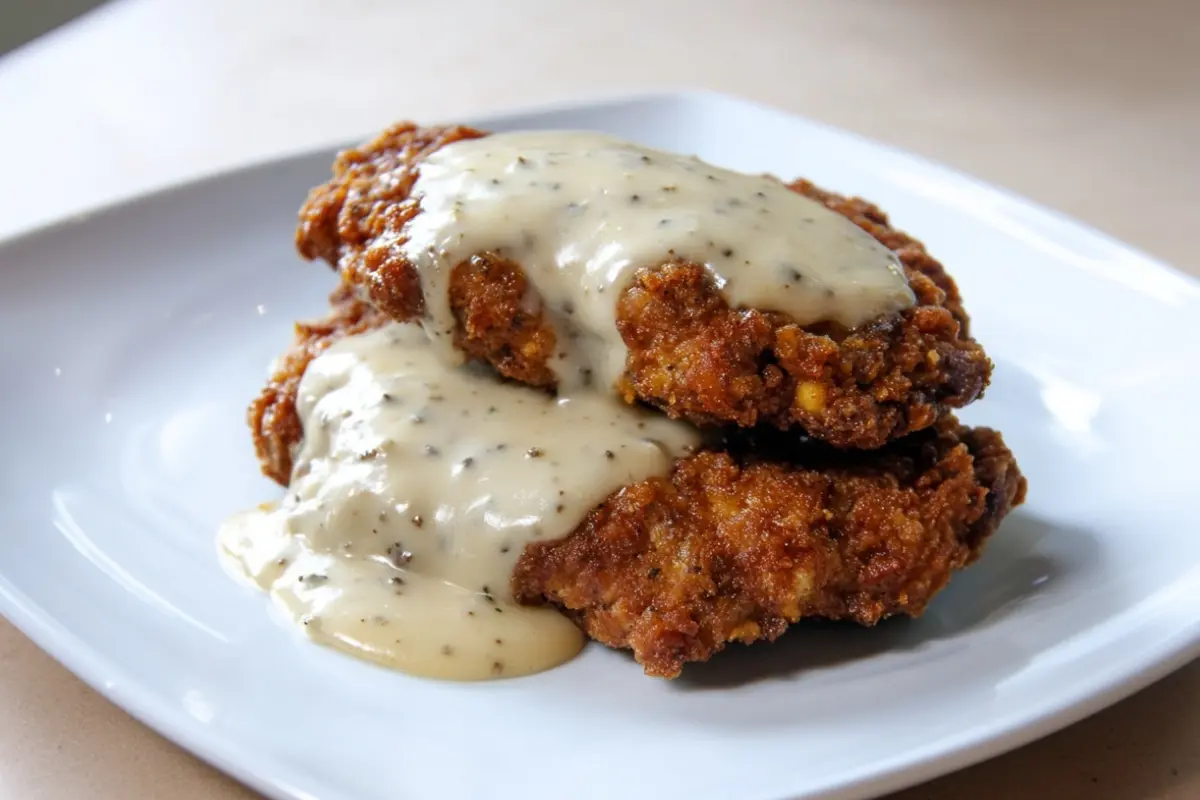Country Chicken Fried Steak with White Gravy