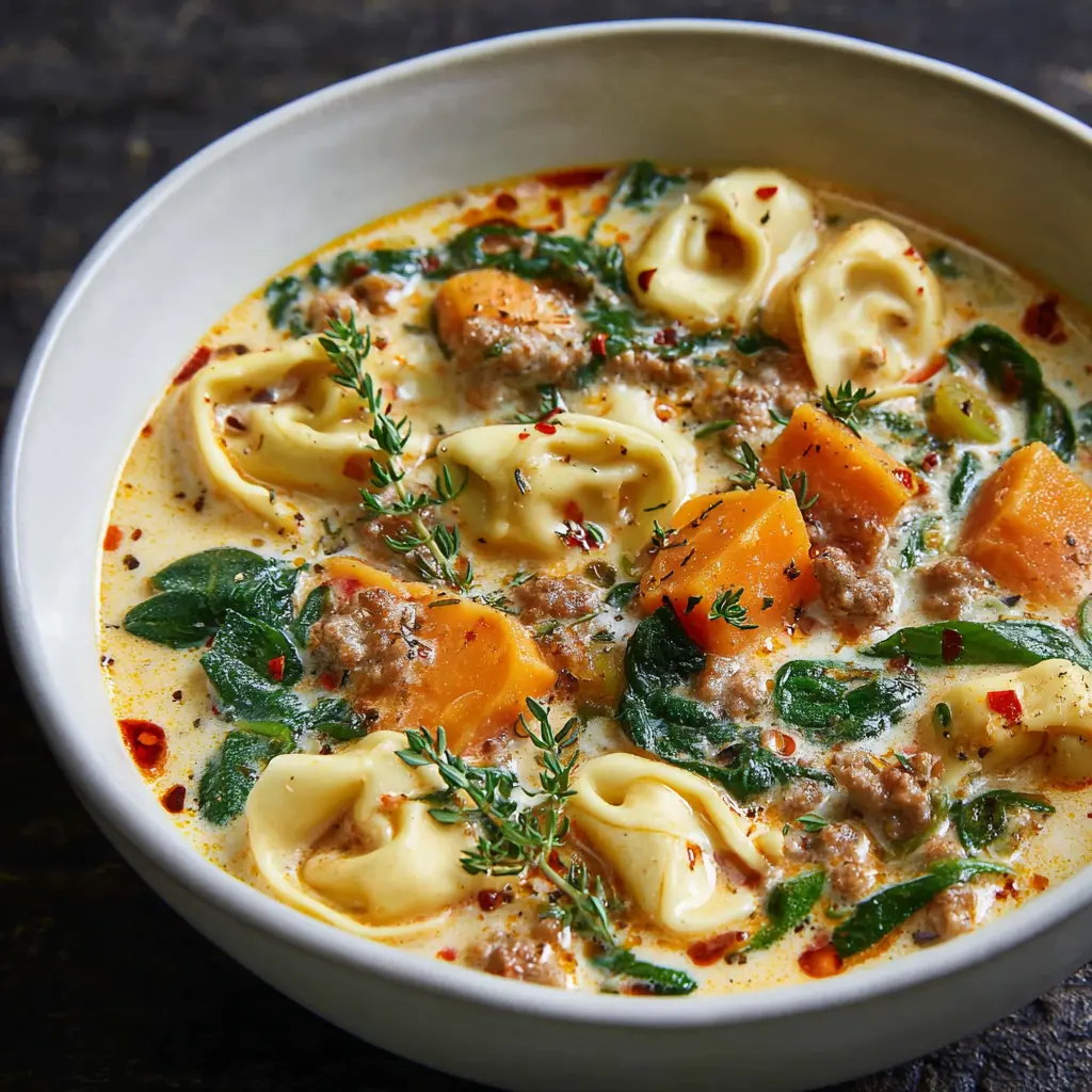 Creamy Sausage Tortellini Soup Recipe