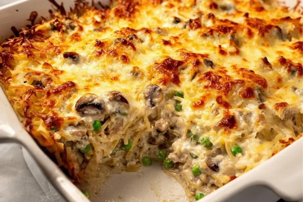 Creamy Turkey Tetrazzini Casserole Recipe