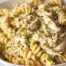 Crock Pot Garlic Parmesan Chicken Pasta